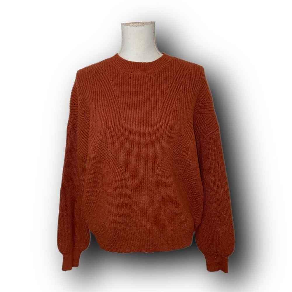 BTFBM Cozy Balloon Sleeve Sweater Cozy Comfy Vibes